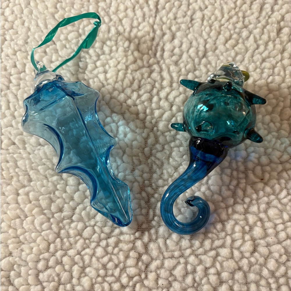Blue Glass Ornaments